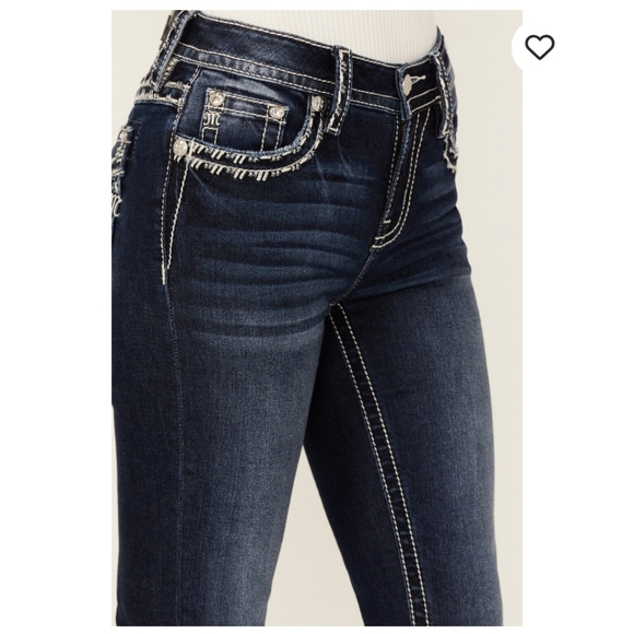 Miss Me Bootcut Jeans 28R - Picture 4 of 8